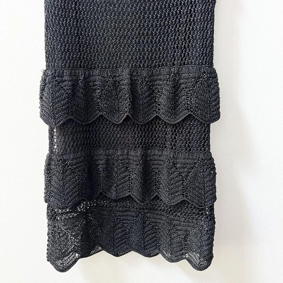 White House Black Market Crochet Layered Sleeveless Top Womens Sz S Sexy Tank - Picture 12 of 13